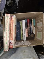 Box lot of Cook Books and Regular Books