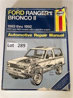 1983-1992 Ford Ranger & Bronco II Manual