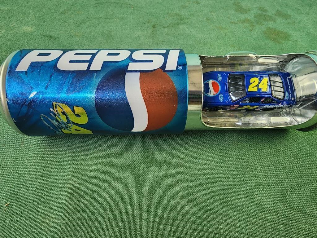 Pepsi #24 car in a can collectible, Jeff Gordon