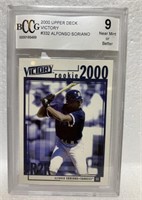 2000 UpperDeck  Alfonso Soriano  graded #9
