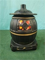 Vintage 1960's McCoy Pot Belly Stove Black Cookie
