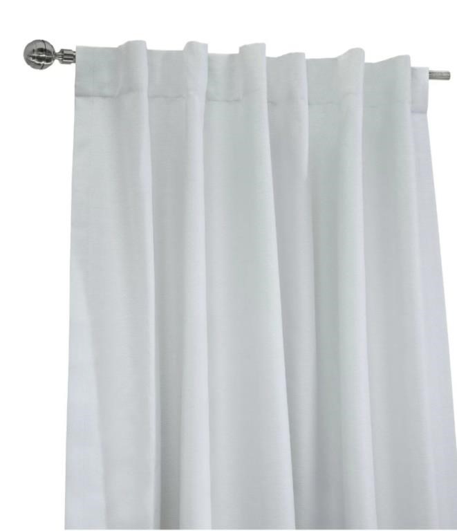 Martin Ack Tab Curtain Panel - White

54" x