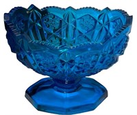 Fayette Glass Mid Century Blue Bowl