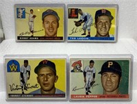 4- 1955 Topps Baseball cards