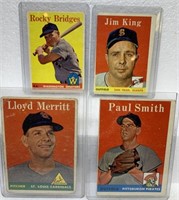 4-1958 Baseball cards