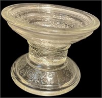 Vintage Pressed Glass Candleholder