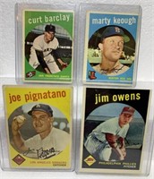 4- 1959 Baseball cards