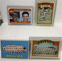 4- 1966-72 Topps Baseball cards