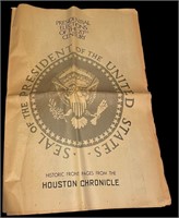 Houston Chronicle Historical Front Pages