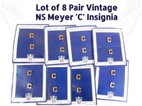 16 Vintage New NOS Military Meyer 'C' Insignia 4I3