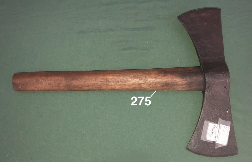 Double sided forged tomahawk or hatchet
