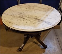 Fancy Oval Marble Parlour Table