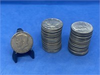 Lot of 1965-1969 Kennedy Half Dollars (40)