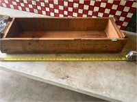 Wooden ammo box- see description