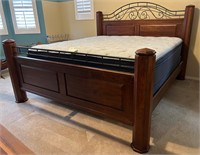 King Sealy Perfect Sleeper Mattress + Bed Frame