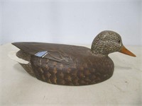 HAND CARVED, PAINTED MALLARD DUCK