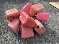 Lot: gas cans