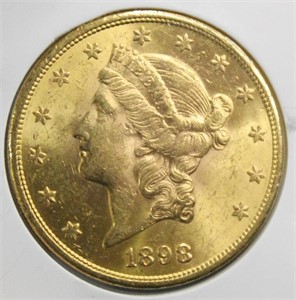 1898-S $20 Gold Coin
