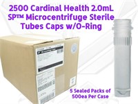2500 Cardinal Microcentrifuge 2mL Screw Tubes