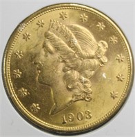 1903 $20 Gold Coin
