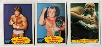 3 1985 Topps WWF Wrestling Cards Wonderful Hammer
