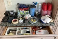 Kitchen desk contents