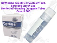 500 GSI CryoClear™ Barcode Cryogenic 2mL Tubes WH1
