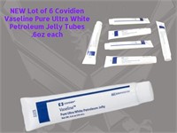 6 NEW Covidien Vaseline™ .6oz Tubes WH1
