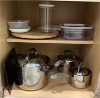Contents of lower kitchen cabinet