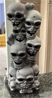 Light up skulls Halloween decor