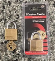 2 Master Locks & keys