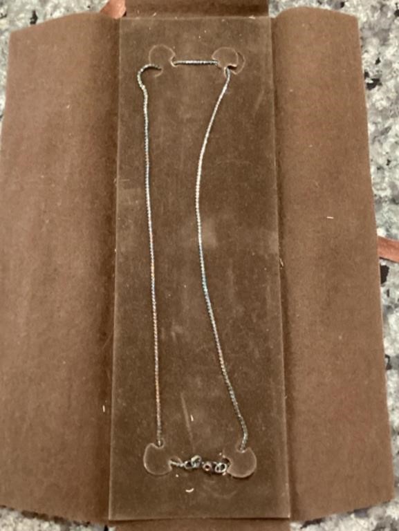 Small sterling chain necklace