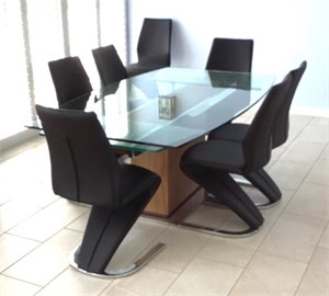 Contemporary House of Denmark table & 8 chairs