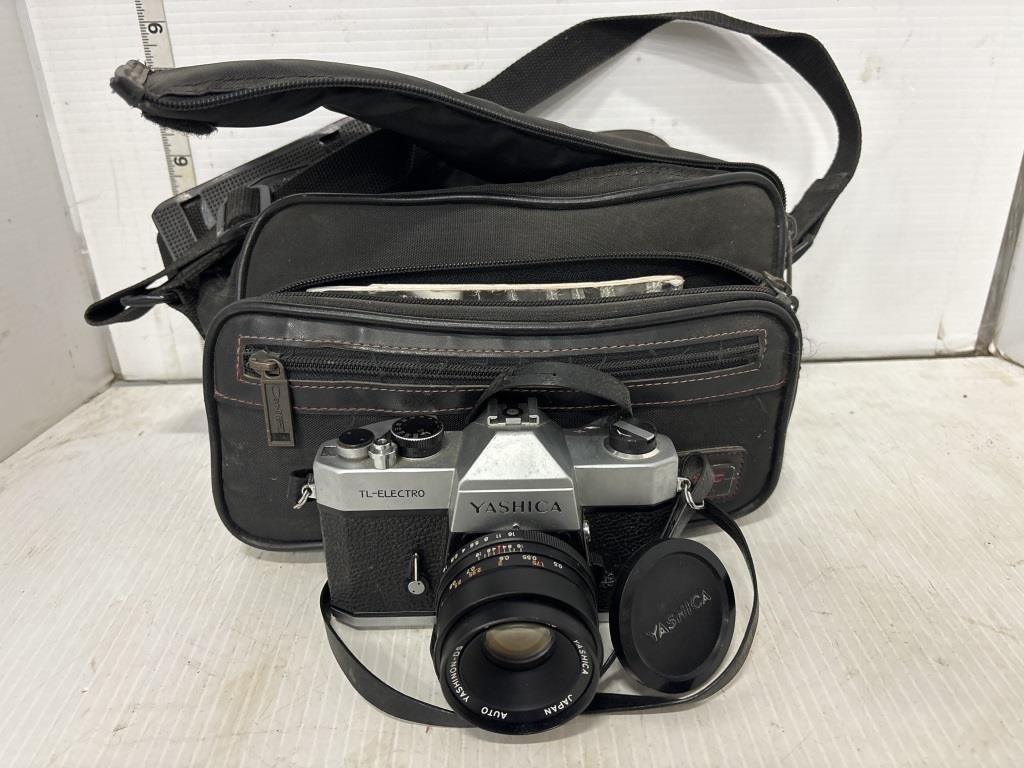 Yashica camera w/ bag