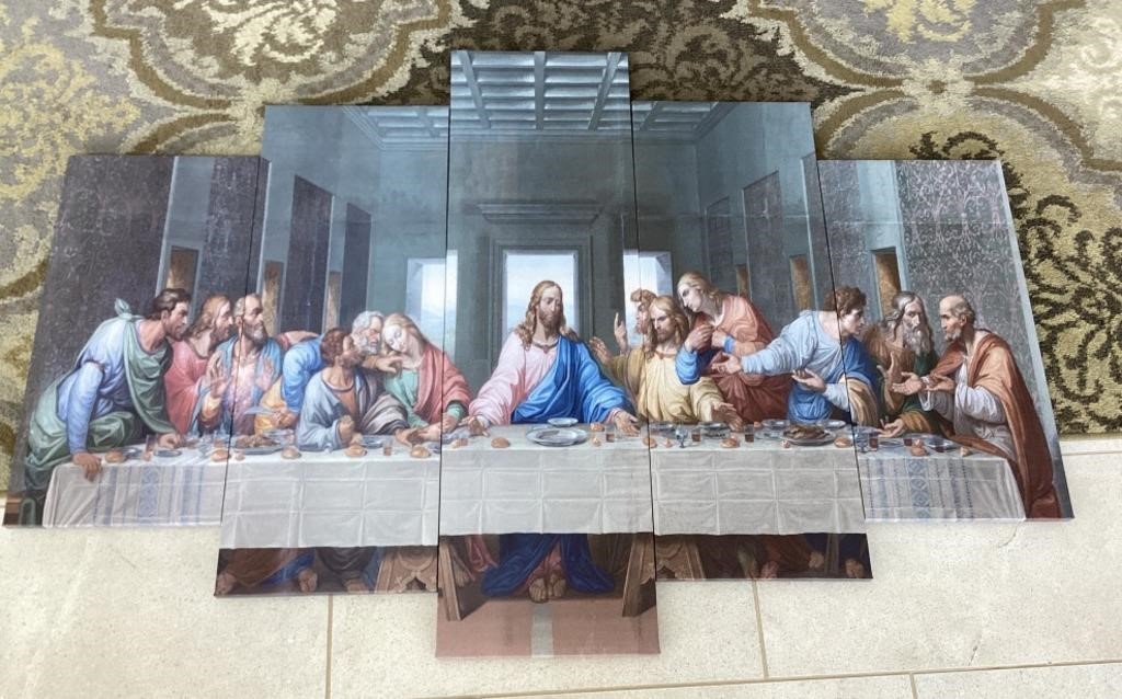 5-piece Last Supper wall art