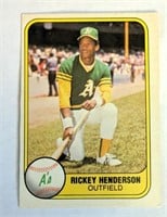 1981 Fleer Rickey Henderson Card #574