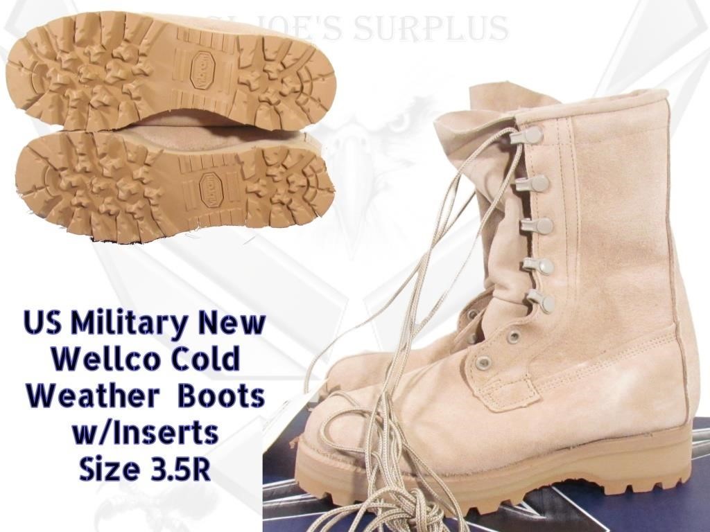 Case 6ea New Wellco Cold-Weather Combat Boots 3.5R