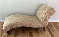Animal print chaise lounge