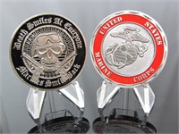 Challenge Coin USMC Death Smiles at Everyone 3A1