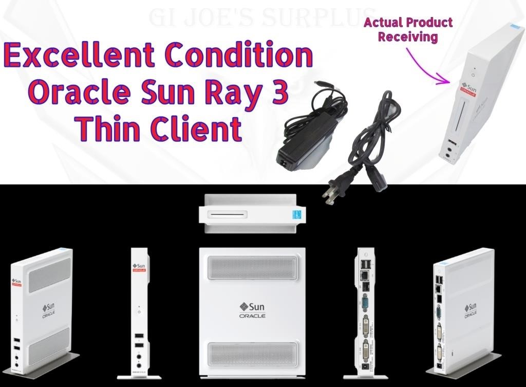 Ex Tested Oracle Sun Ray 3 Thin Client Desktop