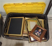 Tote full of picture frames