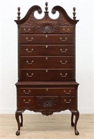 11 - GEORGIAN DESIGN VINTAGE HIGHBOY