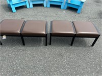 2pc Wait Room Guest Bench Brown