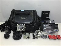 GoPro Hero 2 Camera w/ Accessories and Bag.