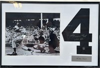 N - WILLIE MAYS SIGNED & FRAMED (J50)