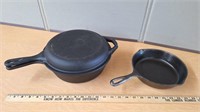 CAST IRON #5 PAN & 2-IN-1 CUISINEL COOKER