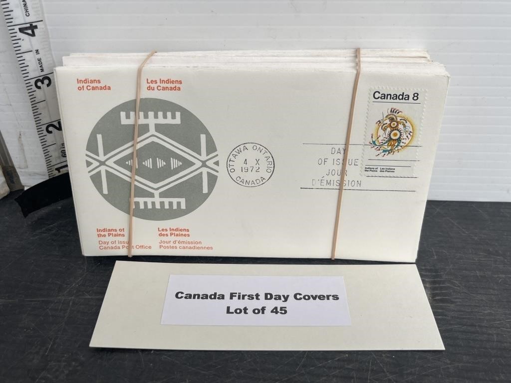 Lot of 45 Canada first day covers