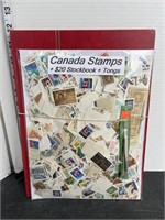 Lot of Canada stamps & book