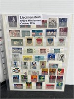 Lot of Leictenstein stamps