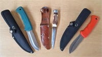 KNIVES W/SHEATHS-MONARCH BUCK KNIFE & 2 RENEGADES